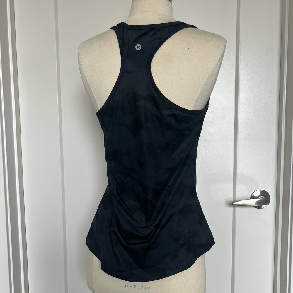 Camo Fitted Racerback Workout Tank - Picture 3 of 4
